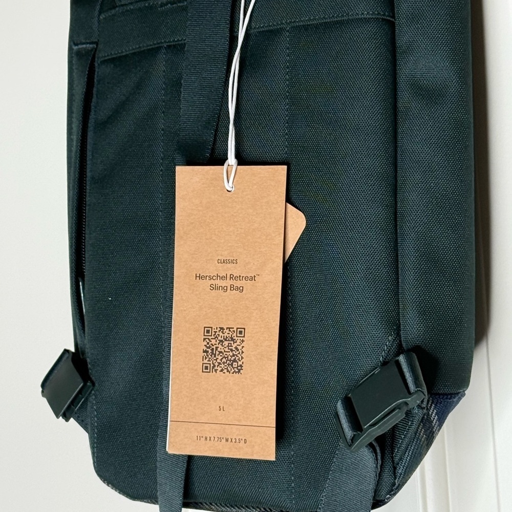Herschel Supply Company Forest Backpack  Sling with Leather Accents - Picture 3 of 6